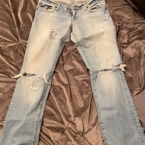 Ripped Lucky brand jeans